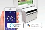 Soleus Air 10,000 BTU Window Air Conditioner with 10,000 BTU Heater, 12.5" Extra Thick Wall Compatible, Wi-Fi Enabled, Saddle Mount, and Quiet Operation in White