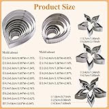 KALAIEN 23pcs/set Rose Petal Cutter Set Gum Paste Fondant Cake Cutters kitchen Supplies Baking Mould