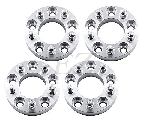 ezaccessory 4 Billet Wheel Adapters 5x150 to 5x5.5 (5x139.7) Fits Toyota Tundra 5 Lug & Mount Wheels from Dodge RAM 1500 | 1" Thick
