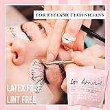 100 Pairs Eyelash Extension Under Eye Gel Pads by Lyon Lash - Lint Free with Aloe Vera Hydrogel Eye Patches, Premium Eyelash Extension Supplies & Beauty Tools, Fit Most Eye Shape, Stick Well