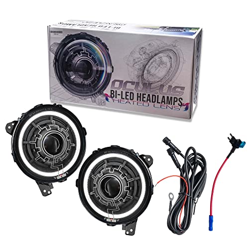 ORACLE Lighting Oculus™ Bi-LED Projector Headlights for Jeep Wrangler JL/Gladiator JT- Heated Lens