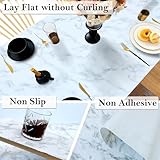 Shelf Liners for Kitchen Cabinets 16 Inch Wide X 20 Ft Non Slip Drawer Liners Marble Printed Refrigerator Shelves Liners Waterproof Non Adhesive Cabinet Mat for Cupboard Shelf Pantry Bathroom