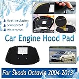 LMSPVXP Compatible with Škoda Octavia Tour Scout 1Z Mk2 2004~2013 Car Engine Hood Pad Front Engine Sound Insulation Mat Heat Shield Auto Accessories(Type A)