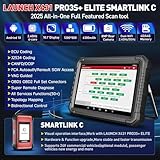 LAUNCH 2025 X431 PRO3S+ Elite SmartlinkC 2.0 Bi-Directional Diagnostic Scan Tool with J2534 Coding,Topology Map,HD Truck Scan,ECU Coding,CANFD &DOIP,FCA AutoAuth,60+ Service,2 Years Free Update