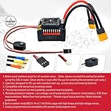 150A Waterproof ESC High RC Brushless Motor ESC Set for 1/8 Scale RC Car