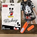 westlake art Patch Iron-On Mickey Mouse Patches Applique, 0.2 Oz, Bundle with Embroidery Scissors-Timeless Charm, Easy Application for DIY Crafts, Clothing, Bags (Pack of 4)