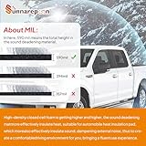 SUNNAREPOON 590 mil PE Foam Automobile Heat Sound Deadening Insulation Mat - Self-Adhesive, Noise Reduction Car/Van/Auto Floor/Engine Bay Insulation Roll (60''x39''(5ftx3.2ft))