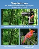 APEXEL High Power 30X HD Telephoto Lens for iPhone Telephoto Lens with Tripod Attachment, for iPhone 16/15/14/13 Pro Max, Samsung, Android Phone and Most Smartphone