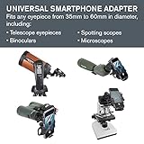 Celestron – NexYZ – 3–Axis Universal Smartphone Adapter for Telescope – Digiscoping Smartphone Adapter – Capture Images and Video Through Your Telescope or Spotting Scope