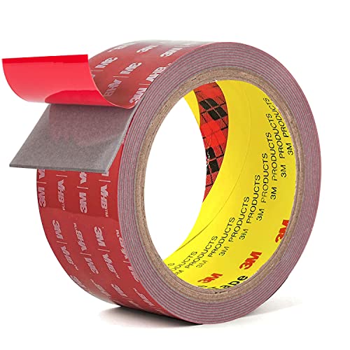 Double Side Tape Heavy Duty,2in x 10ft Mounting Tape Strong Adhesive Double Sided Tape Waterproof Foam Tape for LED Strip Light Tape Picture Hanging Tape Carpet Tape