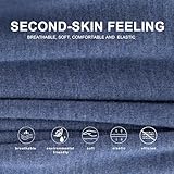 BAMBOO COOL Mens Boxers Short Classic Fit Soft Casual Underwear Loose Comfortable Breathable Boxer Shorts for Men (5 Pack), Large