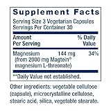 Life Extension Neuro-mag Magnesium L-threonate, Magtein, Magnesium Supplement, Brain Health, Memory & Attention, Gluten Free, Vegetarian, Non-GMO, 90 Vegetarian Capsules