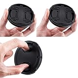 2-Pack 52mm Front Lens Cap Cover with Deluxe Cap Keeper for Fuji Fujifilm X-M5 X-A7 X-T200 X-T50 X-T30II X-T30 X-T20 X-T10 XT50 XT30 XT20 XT10 XT200 XA7 XM5 with XC 15-45mm Kit Lens & More 52mm Lens