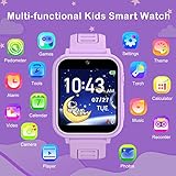 Kids Smart Watches Girls Gifts Age 3-12, Smart Watch for Kids with 24 Games Camera Video Recorder Music Player Alarm Calculator Stopwatch Flashlight Pedometer Gift Toys for Girls Ages 5 6 7 8 9 10