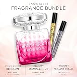 Broozy Collections - Women's Perfumes Set - Bundle of 1 Designer Fragrance Jimmy-Choo Blossom (60ml) | 2 Broozy Travel Size Perfume for Women Sample Bottles (10ml) - Mini Perfume Gift Set Sampler