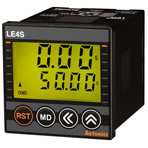 Autonics Korea LE4S Compact Digital Timer, W48×H48mm, Backlight ON/OFF, Wide Time Range