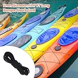 Kayak Deck Rigging Kit with 19.7 FT Bungee Cord,Deck Rigging Kit Accessory with Deck Loops Tie Down Pad Eyes and Mount Accessories,Kayak Bungee Rigging Kit,for Kayak Boat Canoe Kit