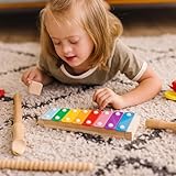 Melissa & Doug Deluxe Band Set with Wooden Musical Instruments & Storage Case