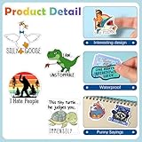 Chivertion 400 Pcs Funny Stickers for Adults Funny Waterproof Water Bottles Stickers Pack for Laptop, Bumper, Phone, Hard Hats, Wall, Window Decals Decors, 50 Styles(Funny Style)