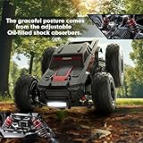 MEW4 1/16 Brushless RC Car, 4X4 RC Offroad Truck, Portable RC Cars Fast 42 Km/h for Adults, High Speed, Remote Control Monster Truck, Gift for Boys, 2 Li-ion Batteries