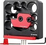 Carbide Inserts Dowel Maker, Dowel Cutter,Dowel Maker Jig Kit 8 Holes 8/9/10/12/15/16/18/20mm,Aluminum Alloy Dower Cutter Dowel Plate Wooden Rods Sticks Woodworking Auxiliary Tool