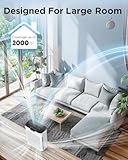 Air Purifiers for Home Large Room 2000 Ft² with Washable Filters, Fragrance Sponge, MOOKA H13 HEPA Filter Pet Air Purifier for Bedroom, Air Cleaner for Smoke Dust Pollen Pets Hair Odor, KJ190L White