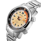 BERNY Diving Watch for Men Automatic Mechanical Watch 20ATM Wristwatch Sapphire Glass Comfortable Stainless Steel Watch Band Super Luminous Male Diver Watches