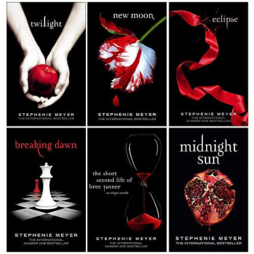 Twilight Series Stephenie Meyer 6 Books Collection Set (Twilight, New Moon, Eclipse, Breaking Dawn, The Short Second Life Of Bree Tanner, Midnight Sun)