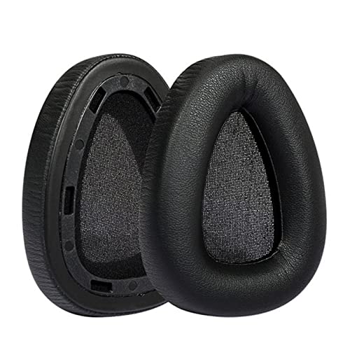 Replacement Earpads Protein Leather Ear Pads Cushions Cover Repair Parts Compatible with Monster DNA Pro 2.0 Over-Ear Headphones (Black)