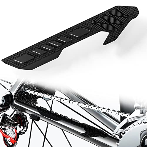 ziyue Mountain Bike Chainstay Protector, Silicone MTB Bike Chain Guard Protector Bike Frame Protection Wrap for Mountain Bike Road Bicycle Frame(E211)