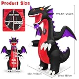 Danxilu Inflatable Costume Adult Full Body Inflatable Dragon Costume for Men Women Funny Fancy Blow Up Costumes Suit for Halloween Party Cosplay Holiday