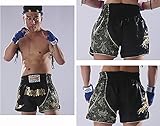 FLUORY Muay Thai Fight Shorts,MMA Shorts Clothing Training Cage Fighting Grappling Martial Arts Kickboxing Shorts Clothing