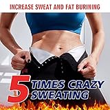 KUMAYES Sauna Leggings for Women Sweat Pants High Waist Compression Slimming Hot Thermo Workout Training Capris Body Shaper (Black, 3X-Large)