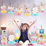 Jollyboom Ice Cream Honeycomb Centerpiece for Girls, Ice Cream Birthday Decoration We All Screamed for Ice Cream Double-sided Printing Honeycomb Centerpiece for Summer Ice Cream So Sweet Birthday