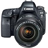 Canon EOS 6D Mark II DSLR Camera with EF 24-105mm f/4L is II USM, EF 50mm f/1.8 STM Lens, EF 75-300mm f/4-5.6 III and 420-800mm f/8.3 HD Lens + 128 GB Memory + More (40pc Bundle), Black (Renewed)