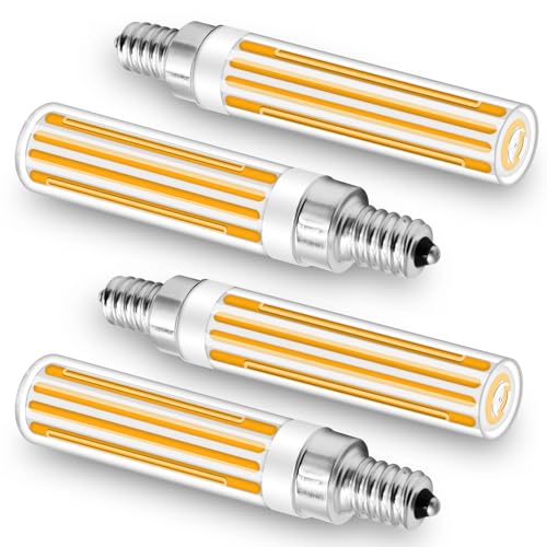 ZHENMING Updated Dimmable E12 LED Bulbs 120W 150W Incandescent Bulb Equivalent,Super Bright COB E12 LED Corn Bulb 15W 1500LM Bulbs, Warm White 2700K Lights, CRI85+, E12 Base LED Lamp, Pack of 4