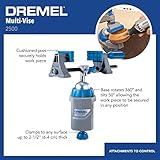 Dremel Rotary Tool Multi-Vise, 3-in-1 Attachment, 360º Stationary Vise, Stand-Alone Clamp, and Tool Holder, 2500-01