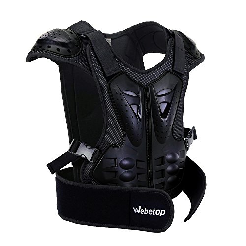 Webetop Motorcycle Chest Protector Adults Dirt Bike Body Chest Spine Protector Armor Vest for Skiing M