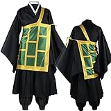 Lmetsky Geto Suguru Cosplay Costume Outfit Geto Suguru Kimono Uniform Black Full Set Halloween Men