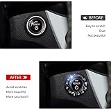 Murimt Bling Car Button Start Button Cover/Sticker for Wowen, Car Engine Start Stop Trim Ring, Shiny Crystal Rhinestone Key Ignition and Knob Ring (Gem Black)…