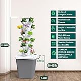 Hydroponics Growing System,30-Plants Indoor Vertical Tower System Kit,Hydroponic Germination Kit for Gardening Lover