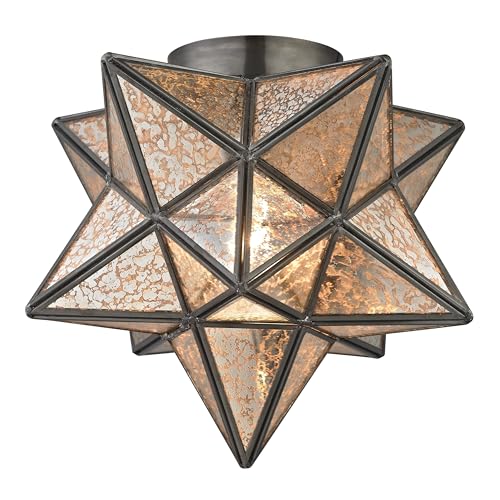Elk Home 1145-004 Moravian Star 11'' Wide 1-Light Flush Mount in Oil Rubbed Bronze