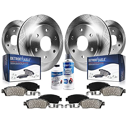 Detroit Axle - Brake Kit for Ford 2019-2022 Ranger Disc Brake Rotors Disc Brake Rotors 2020 2021 Ceramic Brakes Pads with Hardware Replacement : 12.24" inch Front and 12.13" inch Rear Rotor