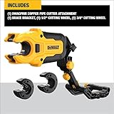 DEWALT IMPACT CONNECT Copper Pipe Cutter, Impact Driver Attachment, Tubing Cutter (DWACPRIR)