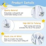 Geyoga Newborn Baby Mittens No Scratch Mittens Soft Elastic Infant Baby Gloves for 0-6 Months(Cool Style,24 Pairs)