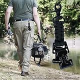 MELOTOUGH Tactical Glove Clip Work Glove Holder with 2 Alligator Clips for Tool Belt,Tactical Bag,Outdoor Accessory(Black 2pcs)