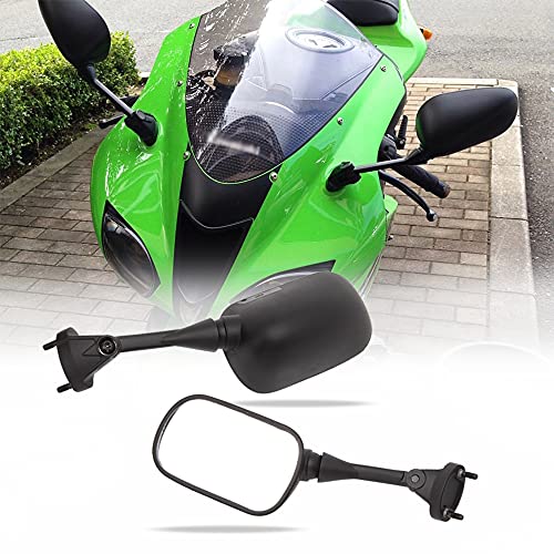 DREAMIZER Motorcycle Rear View Mirrors Black M6 Side Rearview Mirror for Ninja ZX6R ZX-6R ZX636 2005-2008 2006 2007 ZX10R 2004-2010