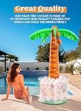 JOYIN 60" Inflatable Palm Tree Cooler, Beach Theme Party Decor, Pool Party Decorations, Luau Hawaiian Birthday Party Supplies Ocean Jungle Tropical Themed Party Decoration Summer Outdoor Drink Cooler