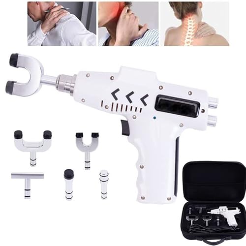 750N Electric Spine Chiropractor Electric Impulse Gun Actuator Massager Chiropractic Adjusting Tool Instrument Professional Massage Equipment for Men Women Adjust Vertebration and Thoracic Scoliosis