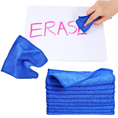Tanlade Microfiber Cleaning Cloth 6"x6" Cleaning Rags Reasonable Kitchen Towels Microfiber Towels Cars Wash Dry Erase Cloth(Blue, 30 Pcs)